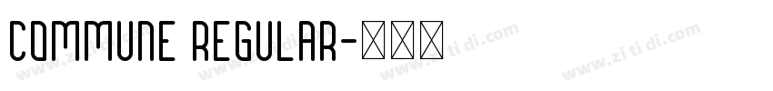 Commune Regular字体转换